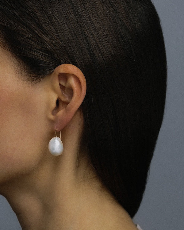 14k Baroque Pearl Drop Earrings - YAREMA JEWELRY