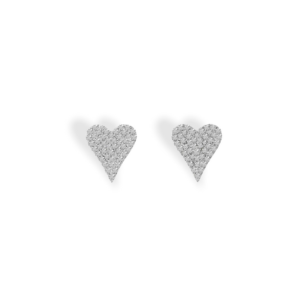 Diamond Heart Earrings - YAREMA JEWELRY