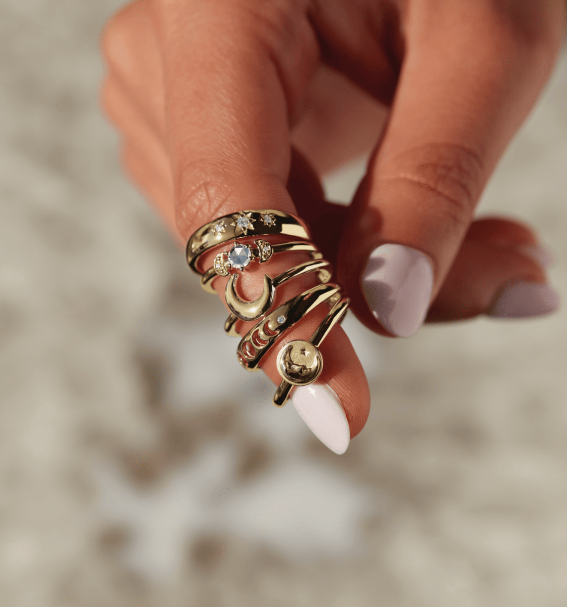 Crescent Gold Ring