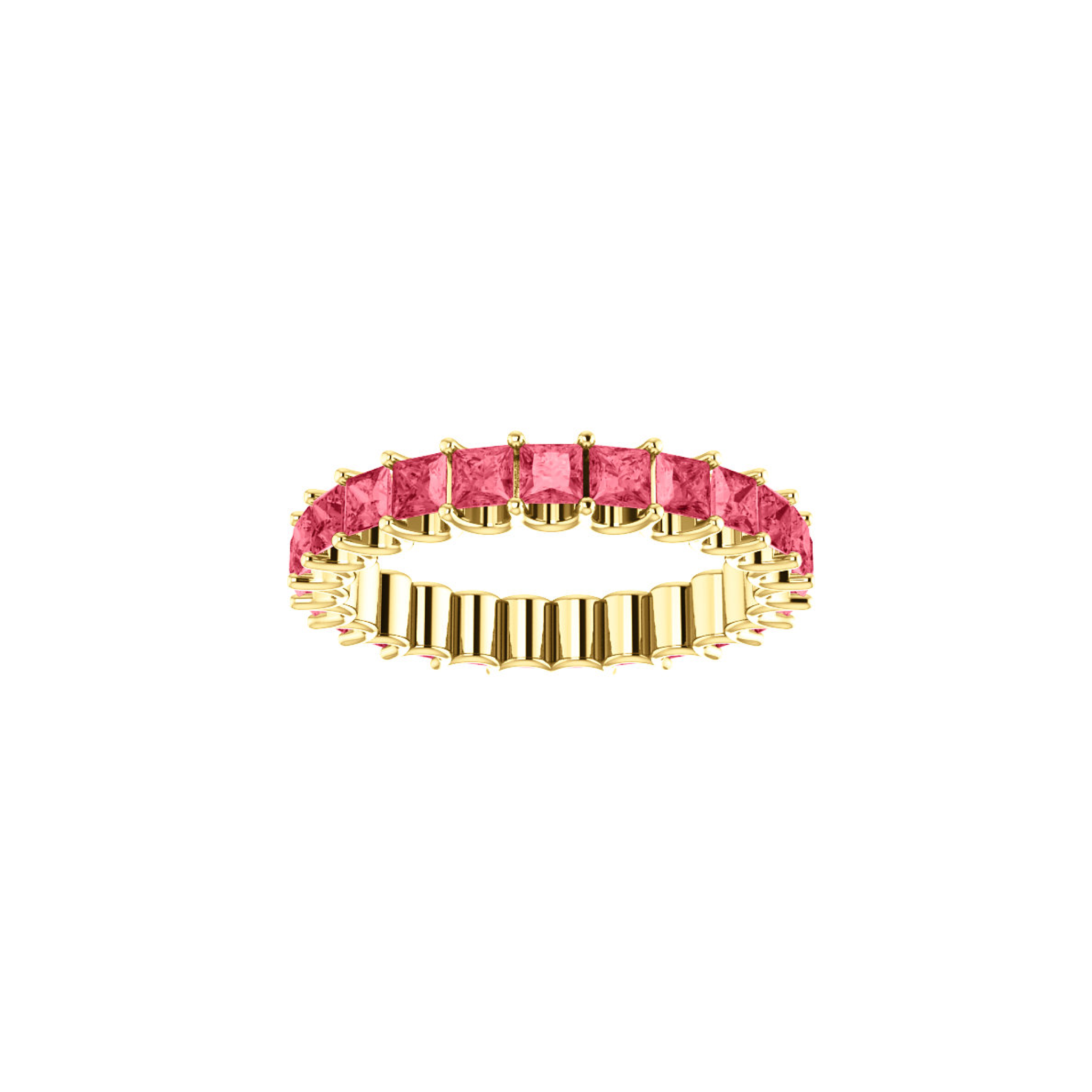 14k Gold Spinel Eternity Ring - YAREMA JEWELRY