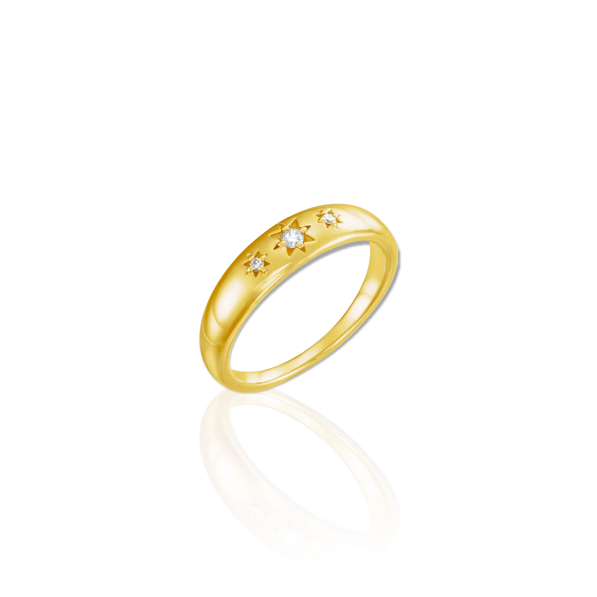 Star Set Gold Ring