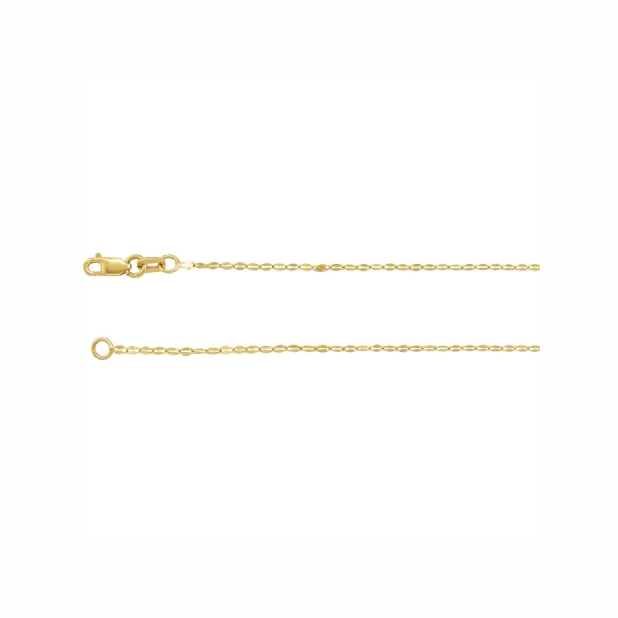 14k Keyhole Link Chain - YAREMA JEWELRY