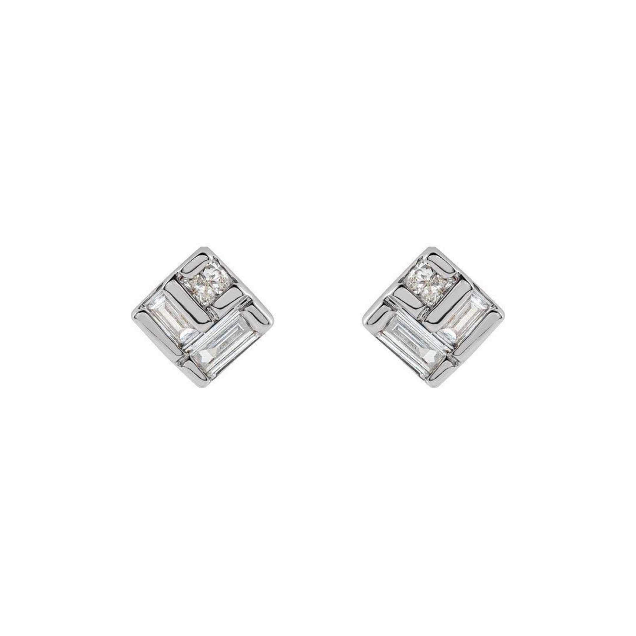 Diamond Cluster Earrings - YAREMA JEWELRY