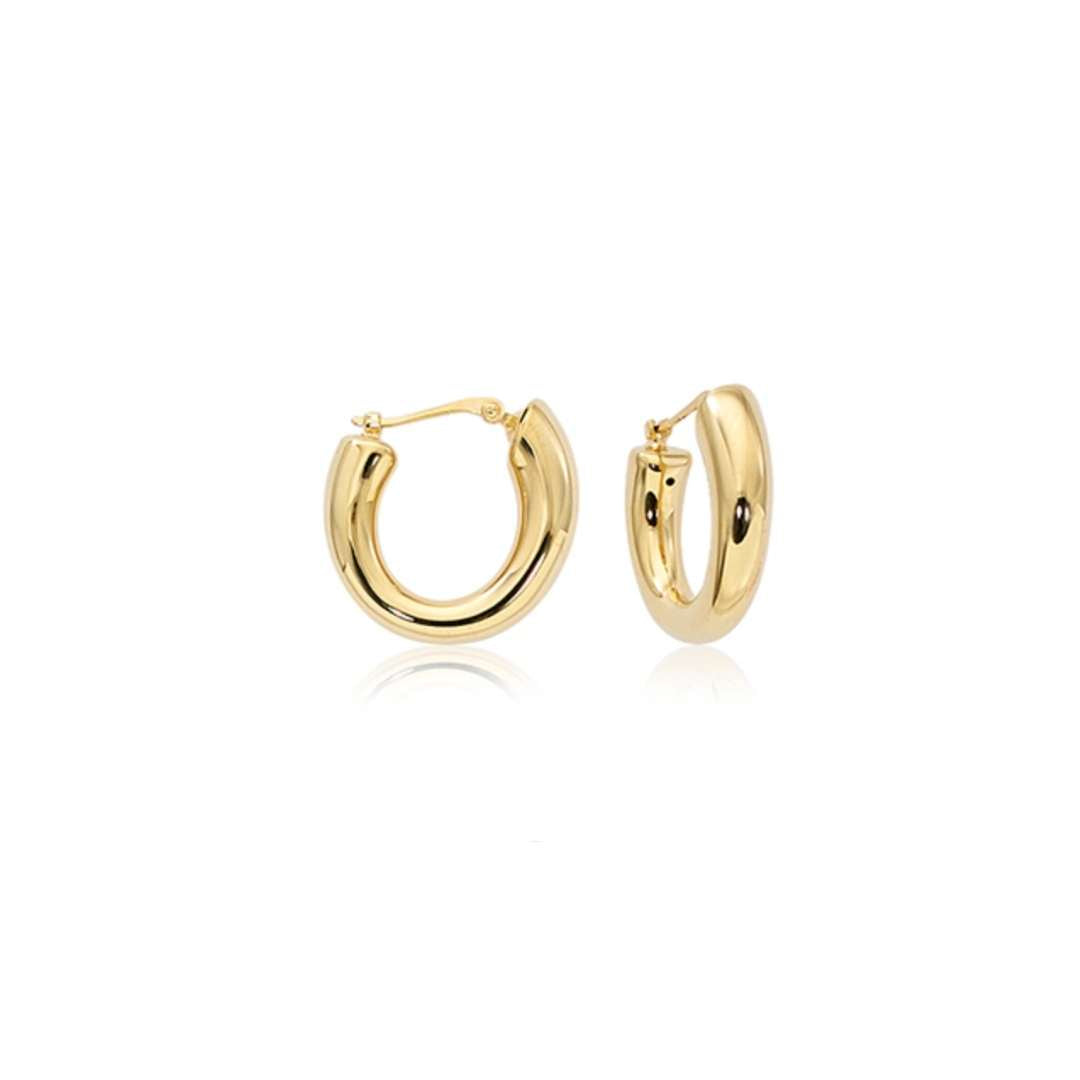 14k Bubbly Hoop Earrings - YAREMA JEWELRY