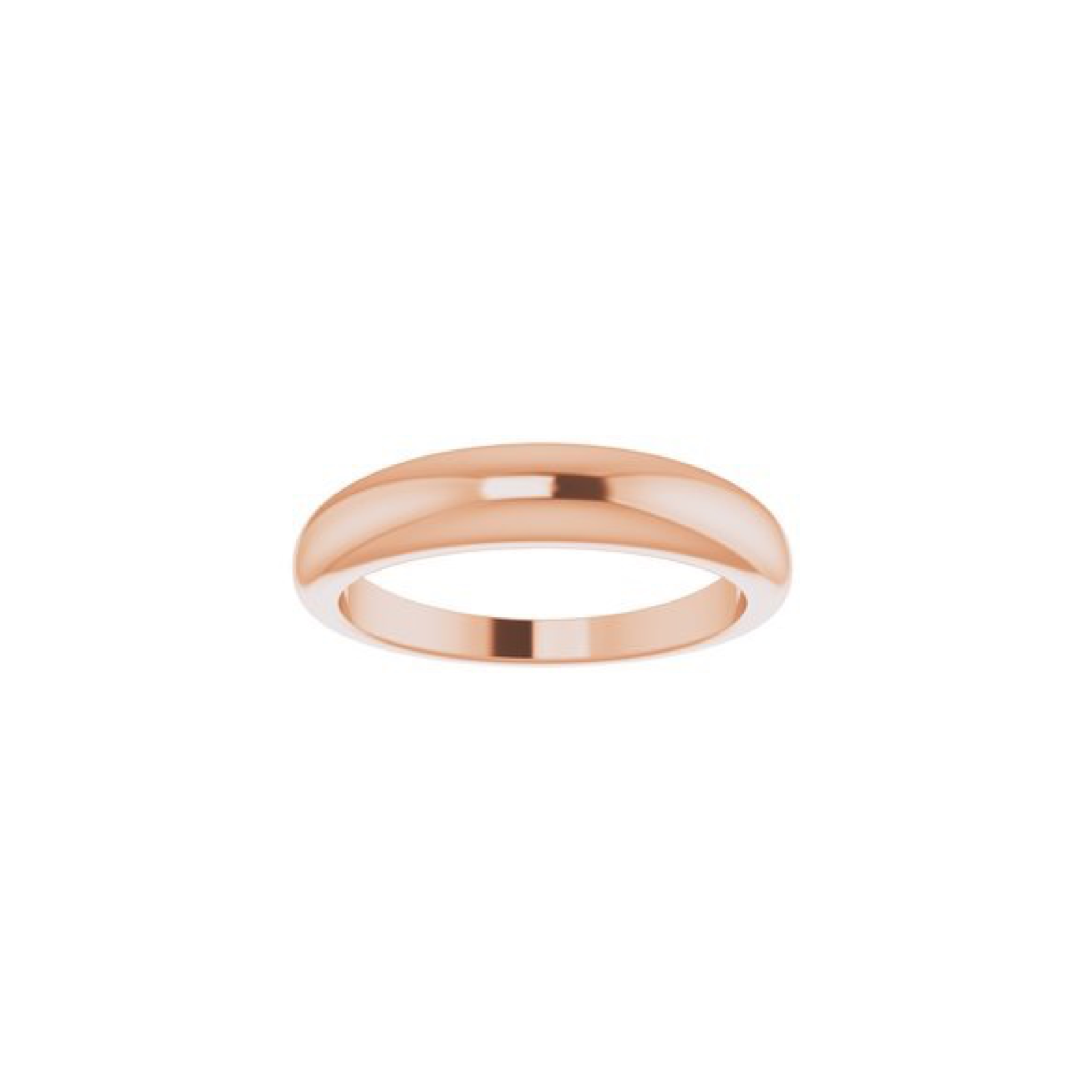 14K Gold Petite Dome Ring - YAREMA JEWELRY