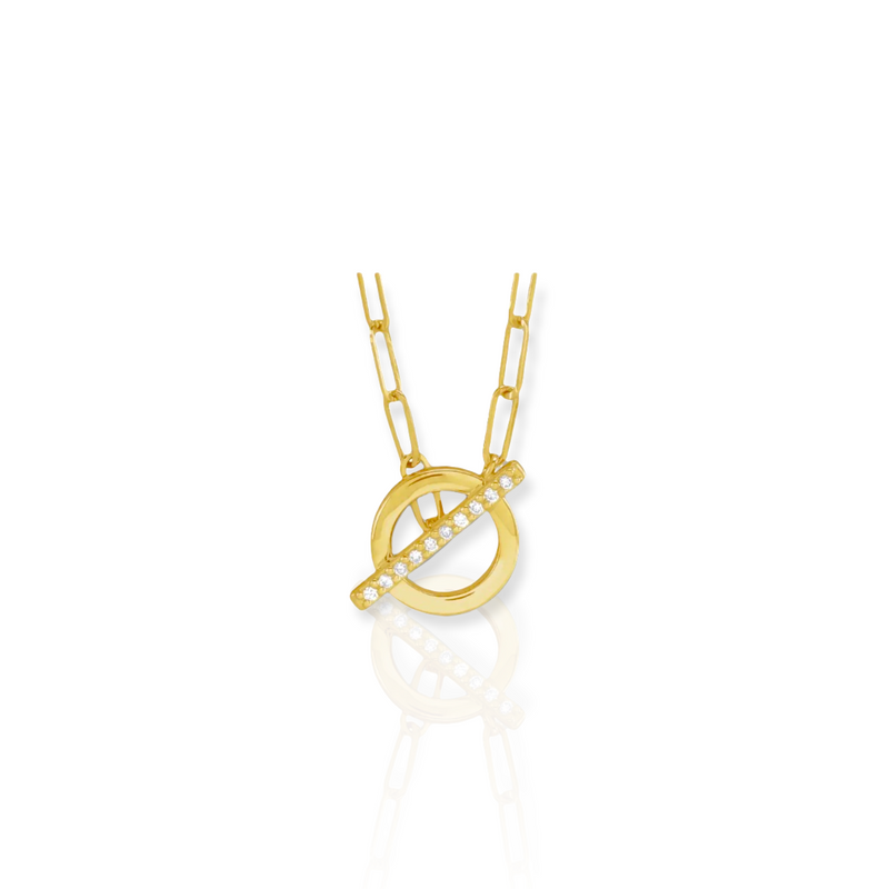 Interlocking Diamond Necklace - YAREMA JEWELRY
