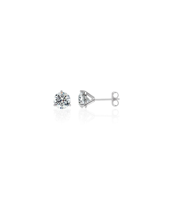 Natural 1ct Diamond Stud Earrings