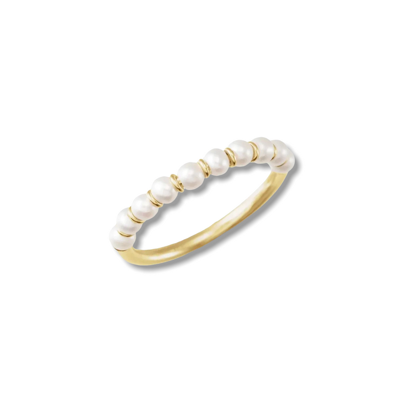 14k Pearl Stacking Ring - YAREMA JEWELRY