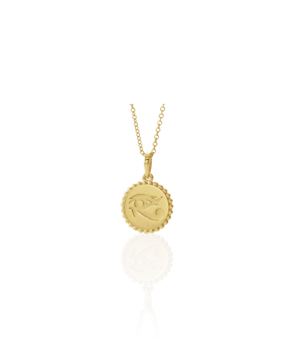 Eye of Horus 14k Gold Necklace