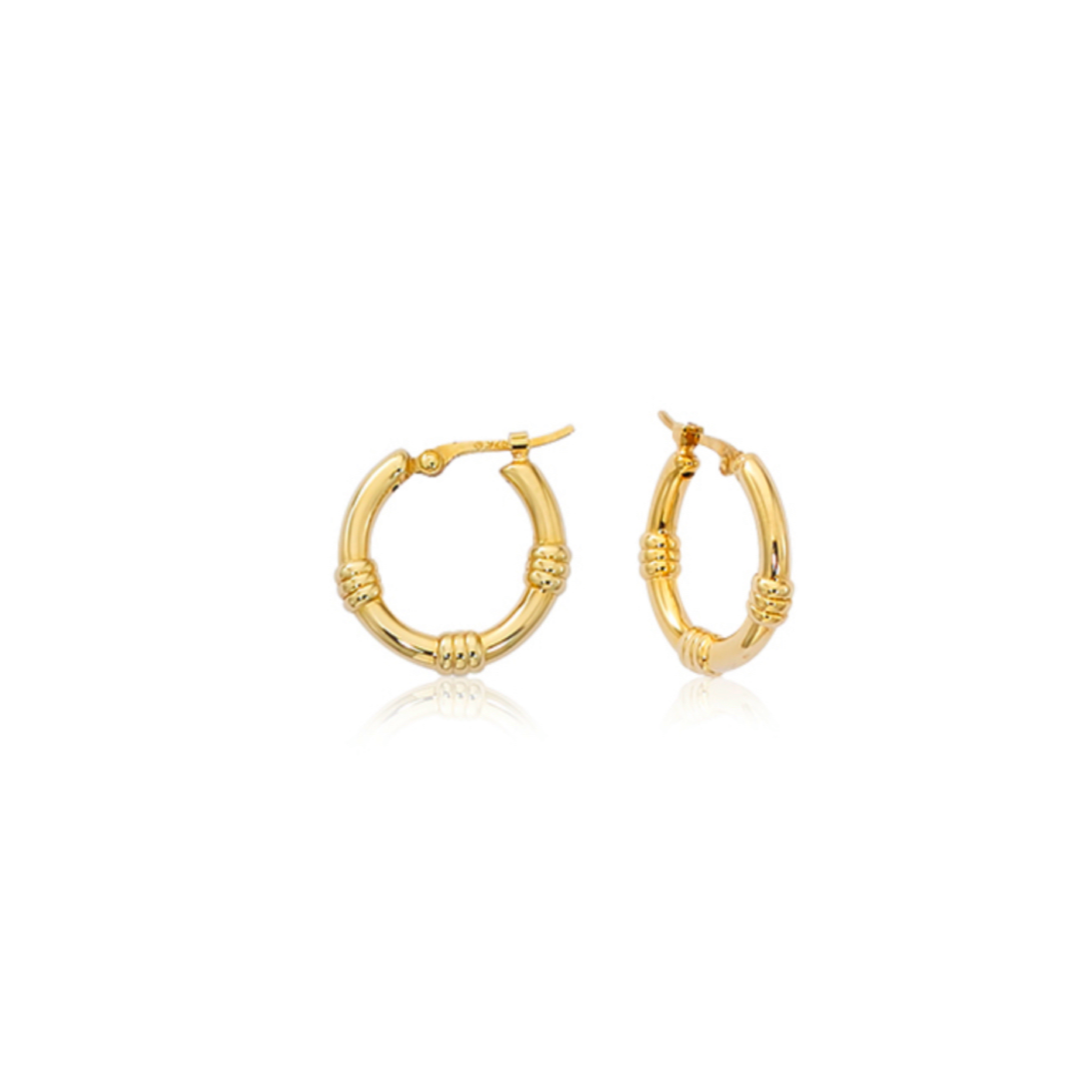 14k Amorata Hoop Earrings - YAREMA JEWELRY