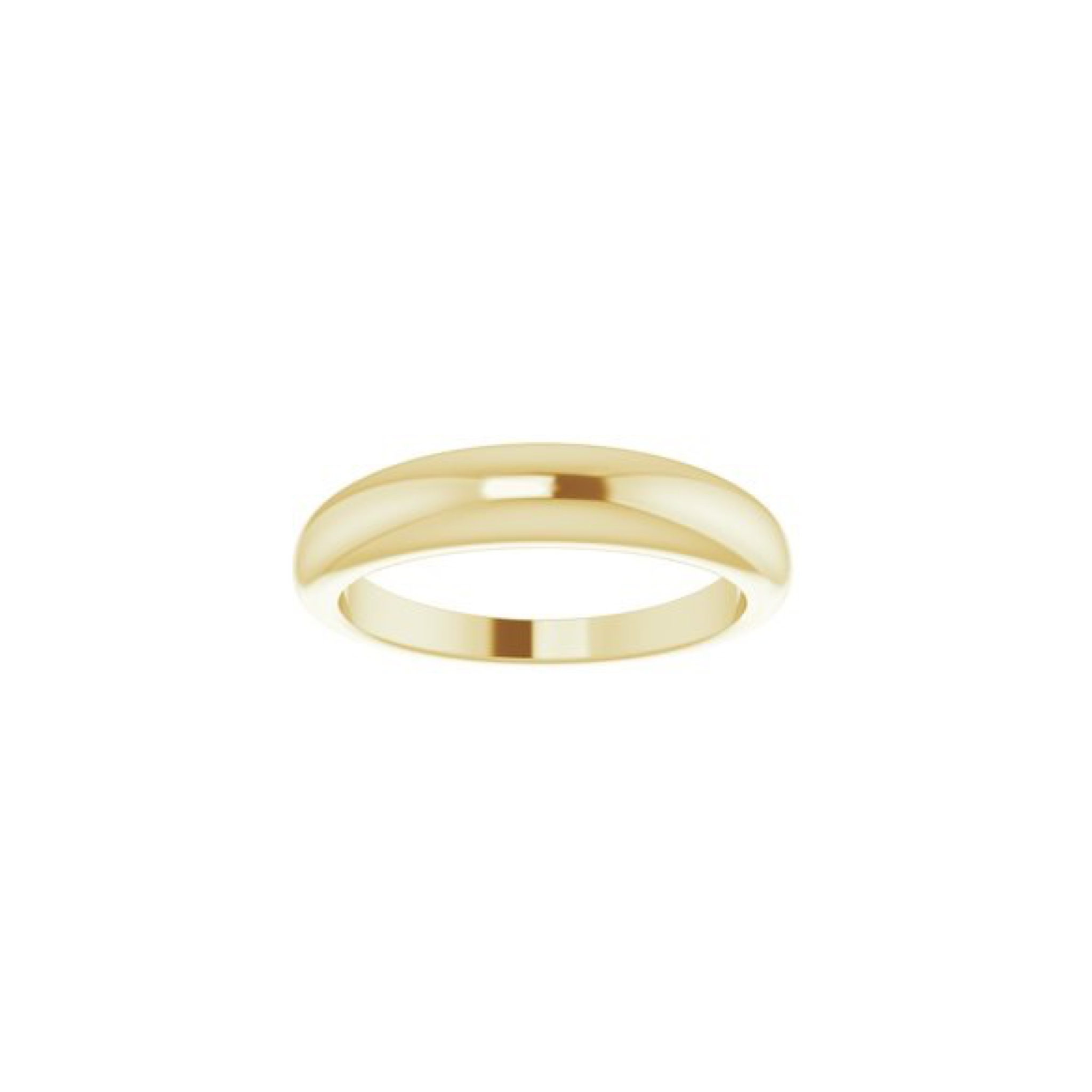 14K Gold Petite Dome Ring - YAREMA JEWELRY