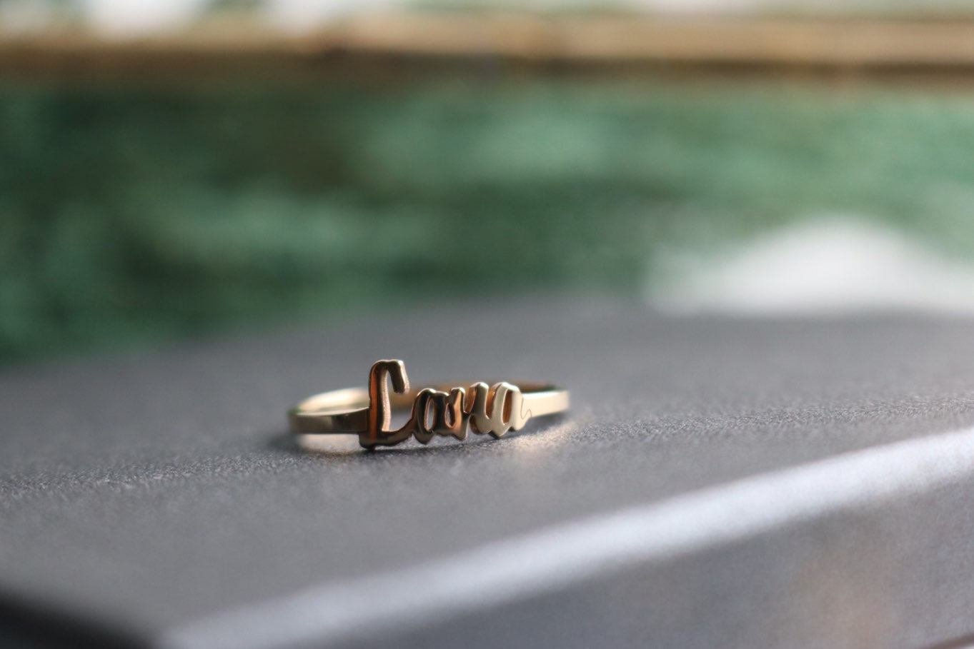 14k Custom Name Ring - YAREMA JEWELRY