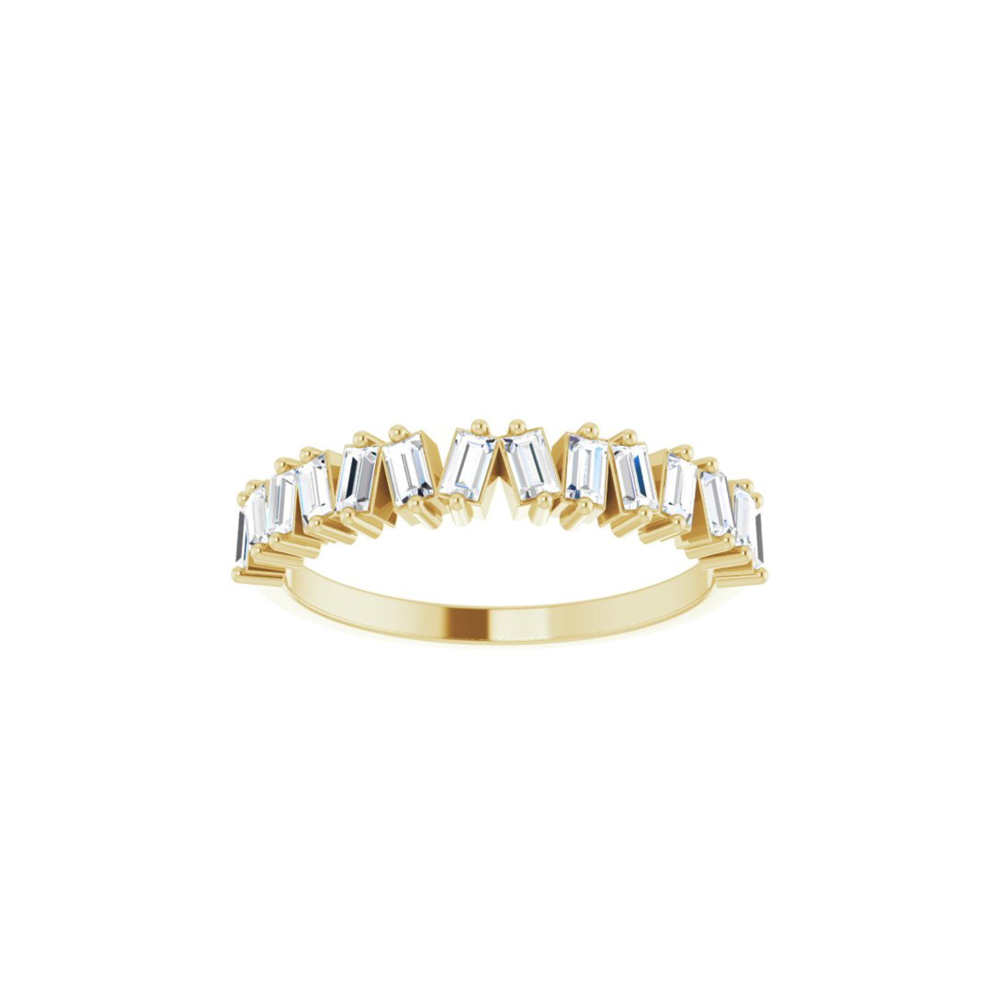 14k Baguette Diamond Ring - YAREMA JEWELRY