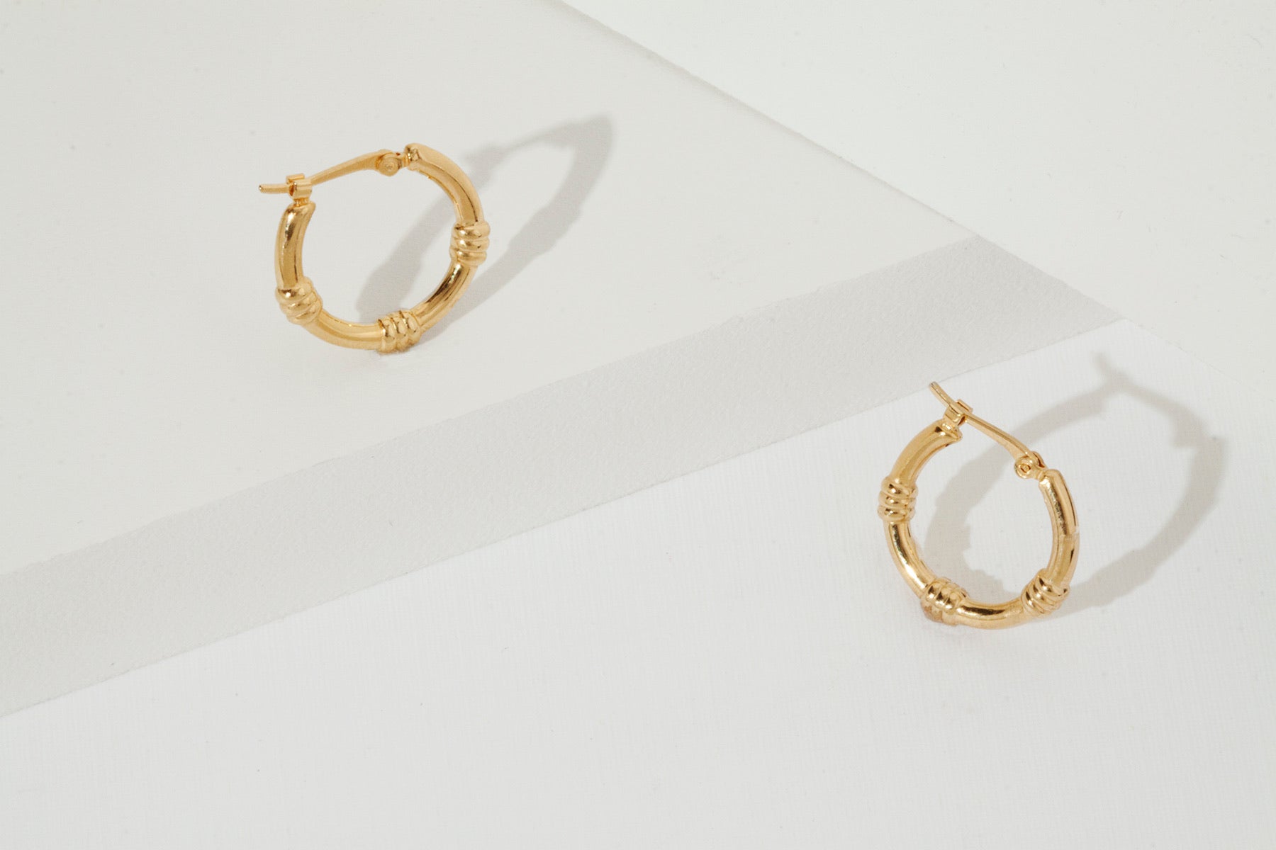 14k Amorata Hoop Earrings - YAREMA JEWELRY