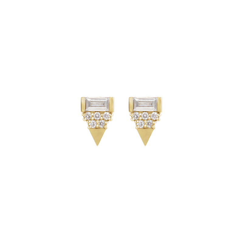 Leila Diamond Earrings - YAREMA JEWELRY