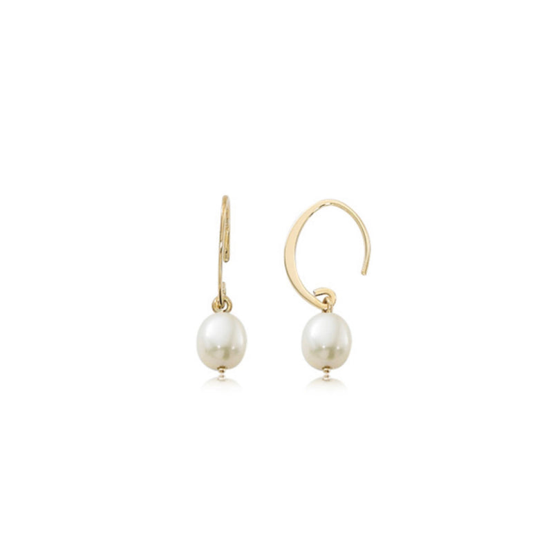 14k Mini Pearl Earrings - YAREMA JEWELRY